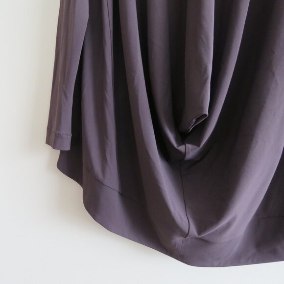 OSKA ISCHIKO Drapey Open Front Circle Cardigan in Mauve Purple Lagenlook Minimal - Picture 8 of 13